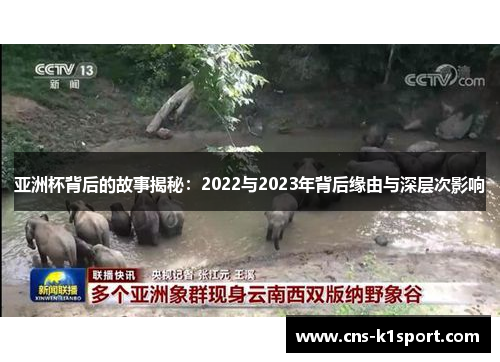 亚洲杯背后的故事揭秘：2022与2023年背后缘由与深层次影响